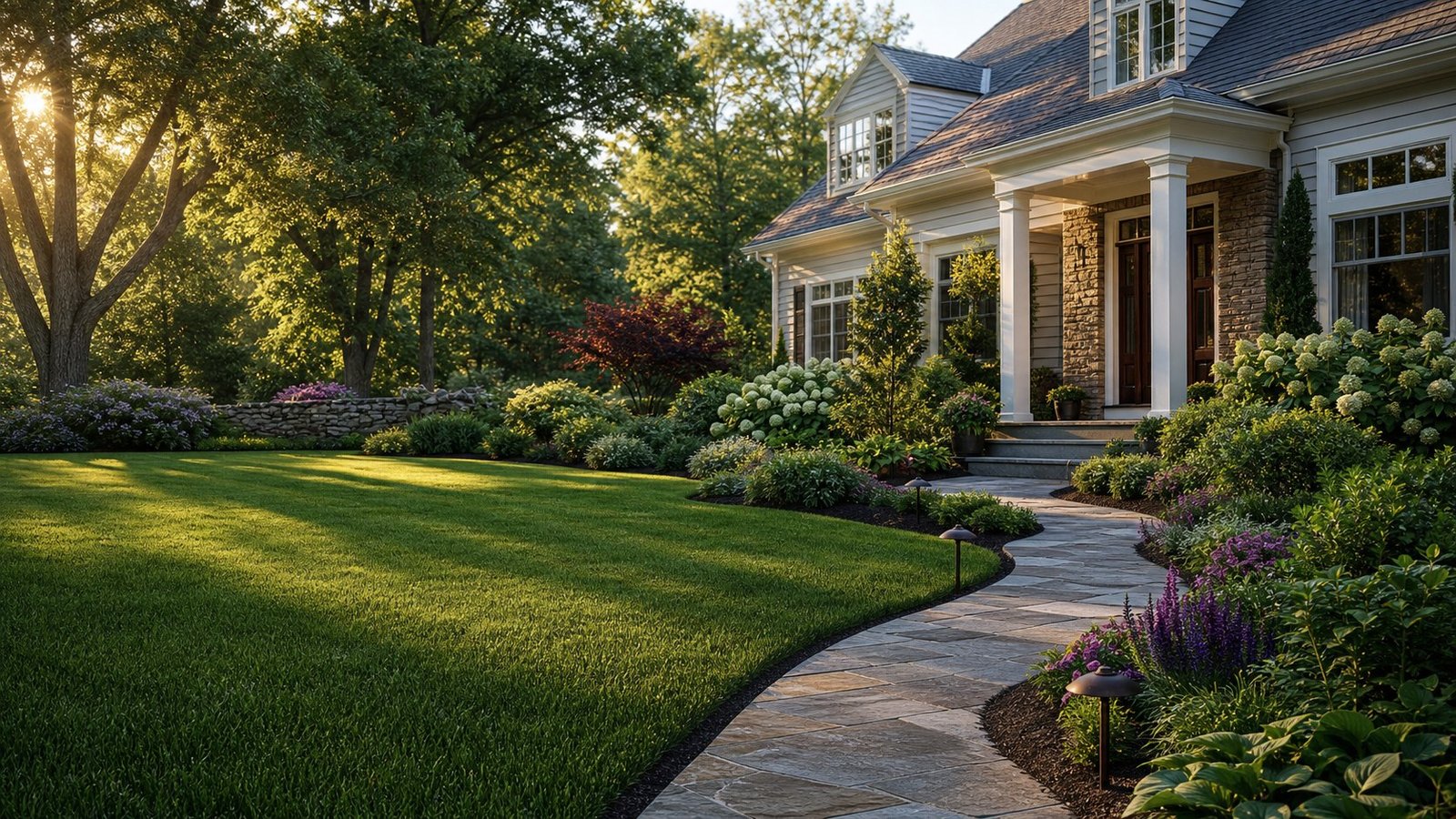 Custom front entry garden