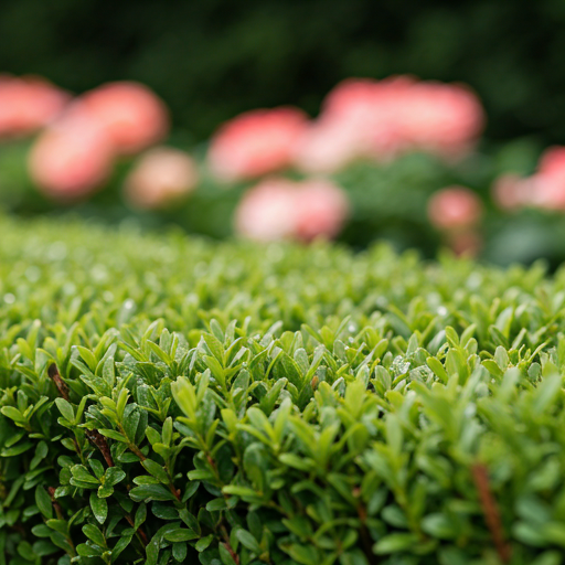 Fresh residential landscaping and garden bed installation