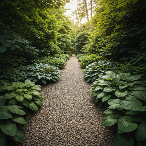 Stone walkway landscaping project